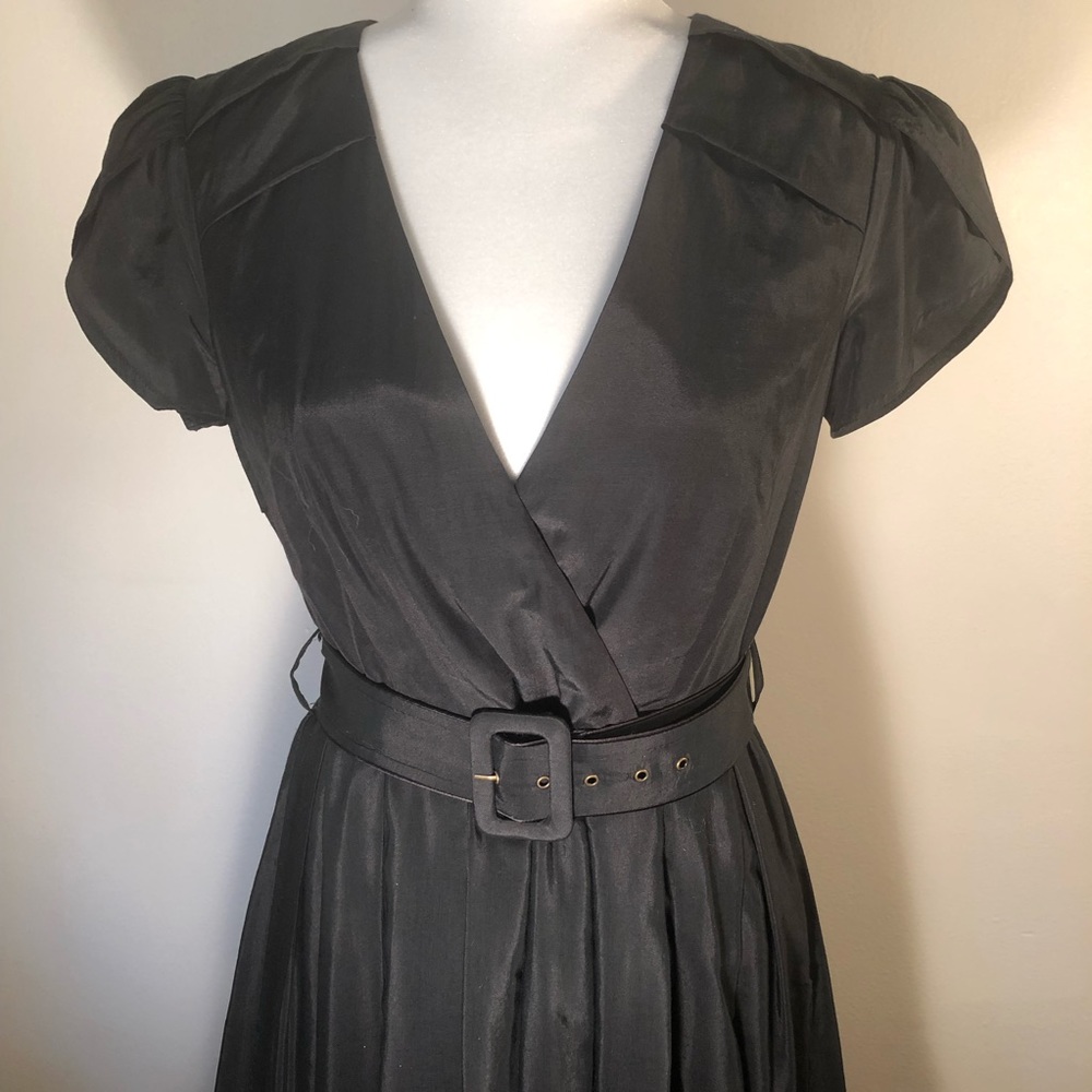 Black fit & flare Laundry dress